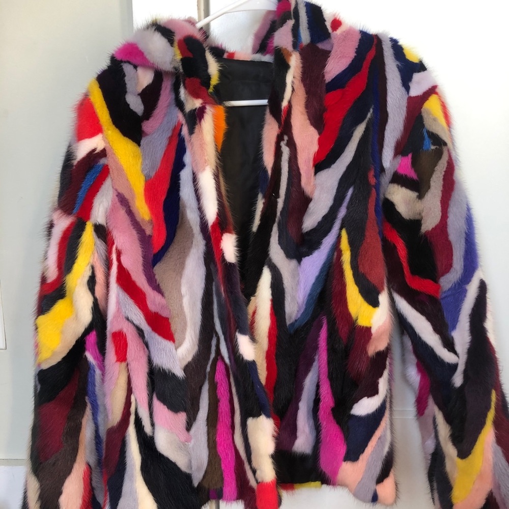 Multi colored coat